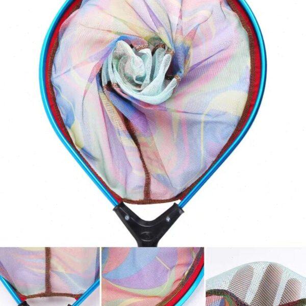 儿童筏钓抄网短柄捞鱼网兜铝合金大网头捞路亚筏钓小网眼鱼捞包邮