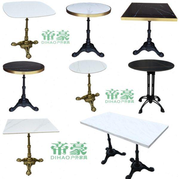 户外庭院岩板大理石餐桌法式咖啡厅西餐厅民宿圆桌复古桌椅组合,住宅家具,大理石餐桌,淘宝优惠券,粉丝福利购,淘宝优惠卷