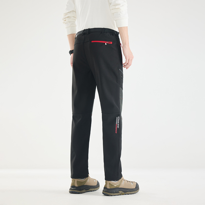 户外冲锋裤男女防水防寒防风加绒内里保暖软壳情侣户外登山滑雪裤