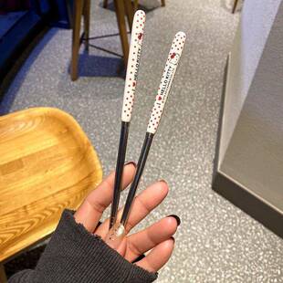 次日达哈喽kitty餐具套装手勺不锈钢叉子生陶瓷柄哈喽kt学子凯蒂