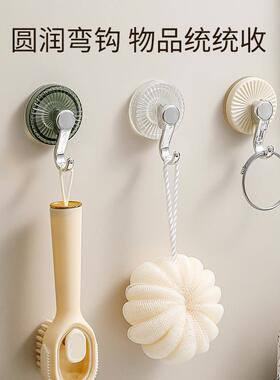 旋转盘挂钩吸强力真墙空钩免打孔承重粘厨房浴室A82554卫生间壁毛