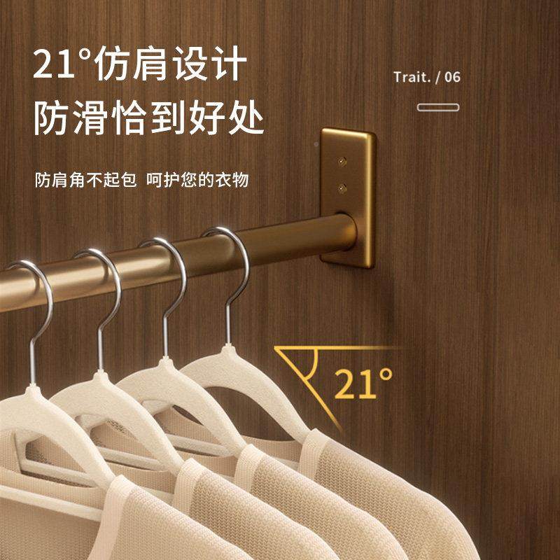 植绒衣架家用挂衣100个整理肩师无专用服痕植绒衣架防滑防角衣柜,收纳整理,植绒衣架/布衣架,淘宝优惠券,粉丝福利购,淘宝优惠卷