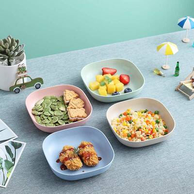 家用零食FOXI32小吐吃点心碟盘骨餐桌鱼刺骨头盘干果水果方坚果防