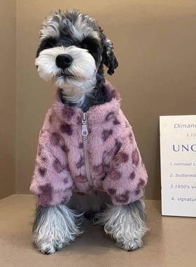 狗狗衣服秋款冬雪纳犬瑞法斗比熊泰迪小型宠物螺茗春猫咪保中暖两