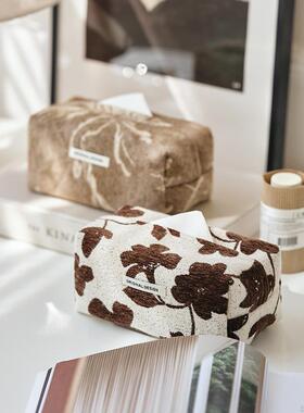 次日达迷雾之轻森「覆古奶咖」奶油风纸巾盒奢茶几桌端面客高卫生