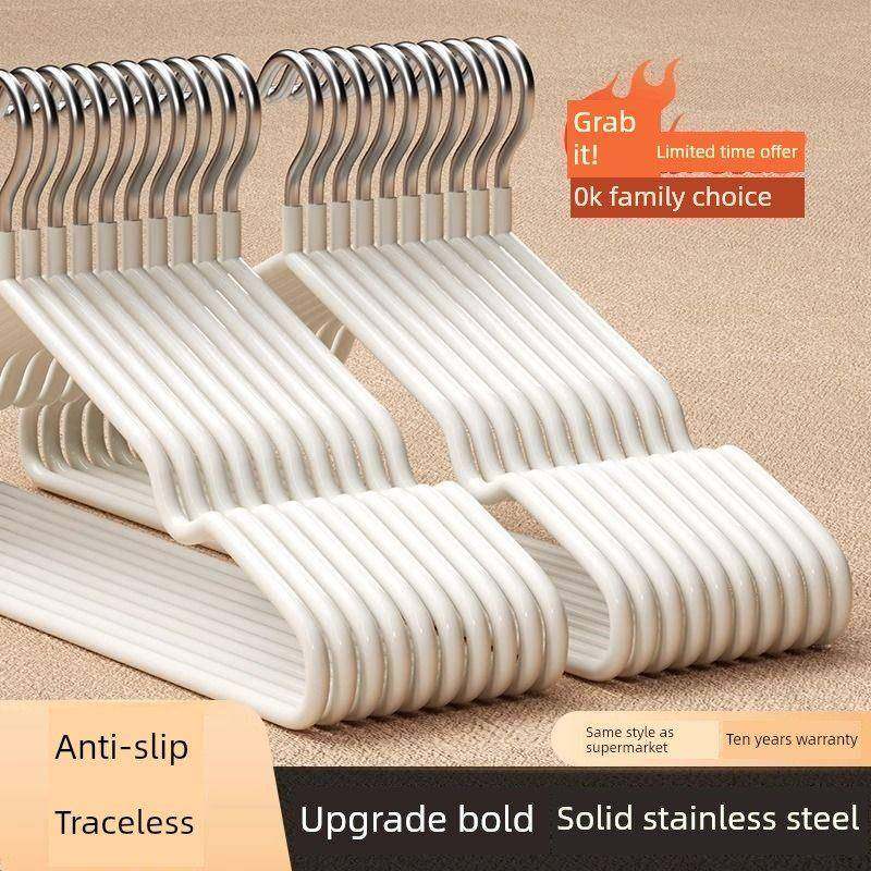 家子用挂衣防无晾挂晒衣撑收纳129凉学痕生滑衣服挂架挂衣架加粗,收纳整理,金属衣架,淘宝优惠券,粉丝福利购,淘宝优惠卷