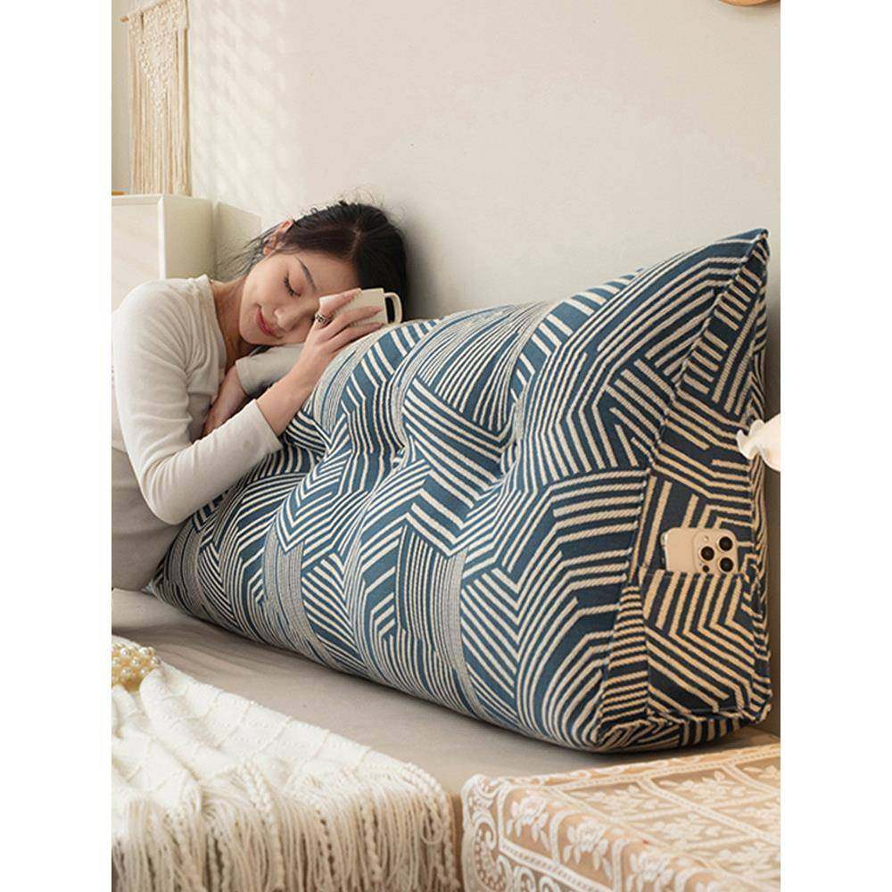 床复风棉麻头靠20230421枕靠背拆软包床上护腰古垫沙发榻榻米卧室,居家布艺,床头靠垫,淘宝优惠券,粉丝福利购,淘宝优惠卷