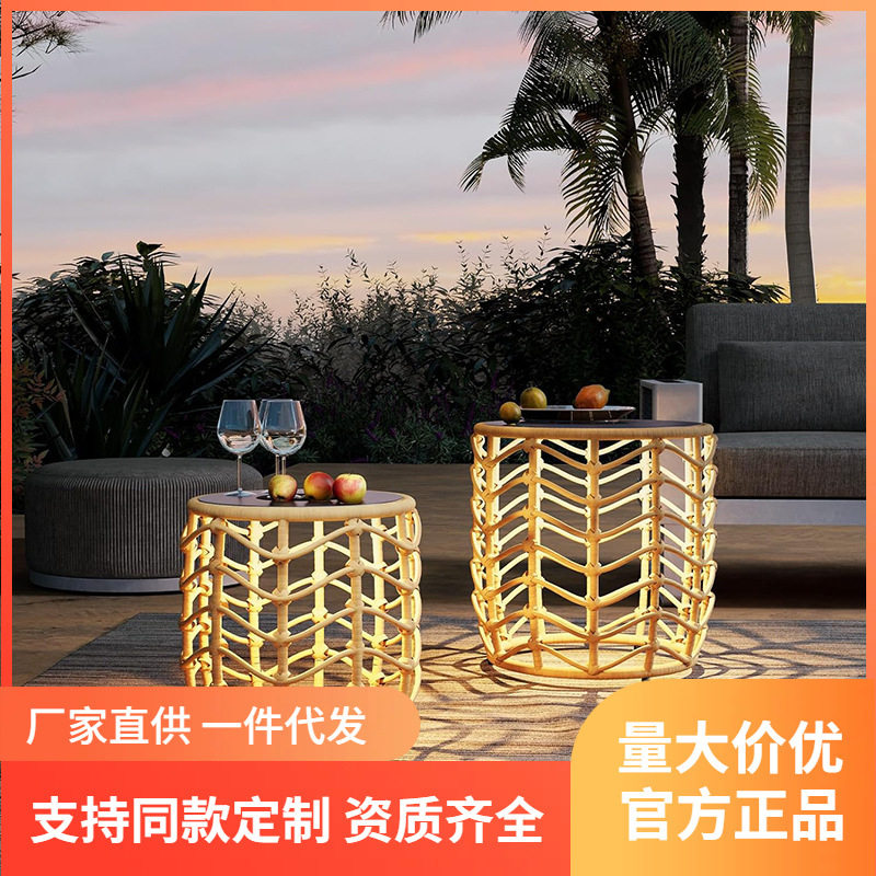 新中式太阳能户外灯防水草坪灯别墅庭院灯超亮花架灯露台阳台茶几