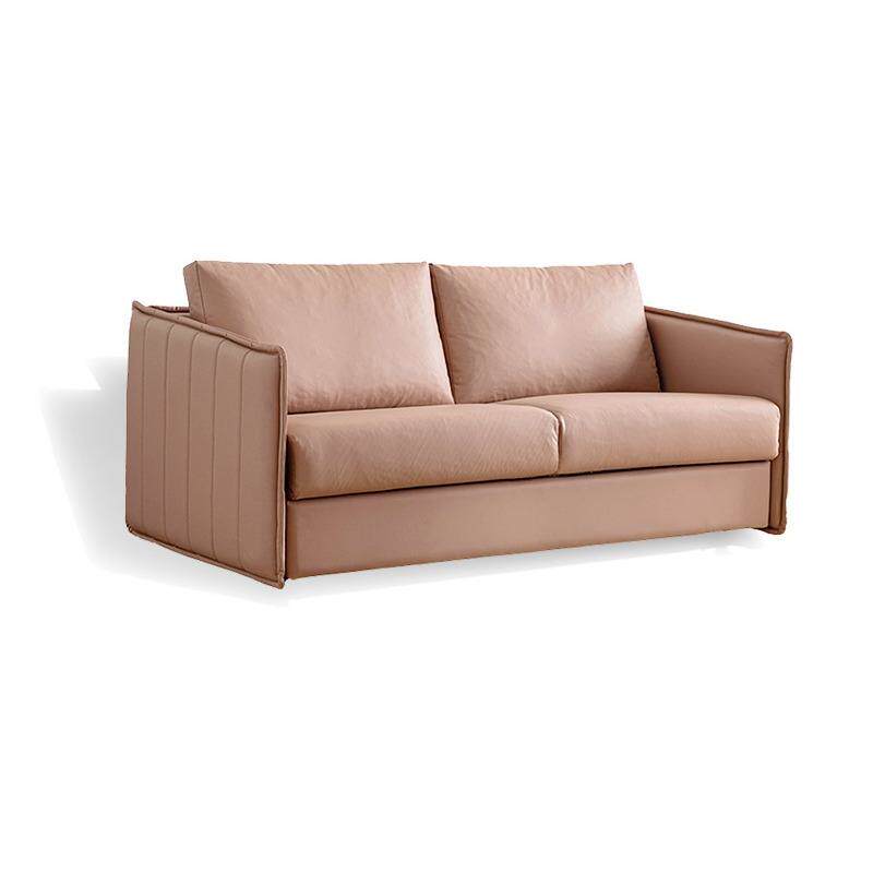 现代简约折叠沙发床两用小户型客厅多功能北欧高端翻转真皮沙发床