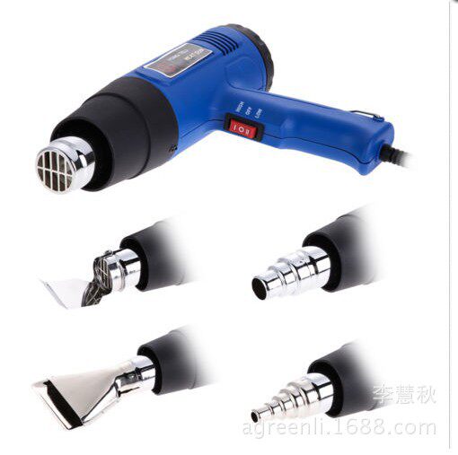 工业热风枪塑料风枪高温热风枪汽车贴膜工具枪1600W110V可订调温