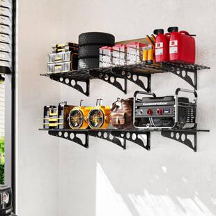 家用车库置物架仓库金属支架墙上收纳架挂墙三角高承重储物架