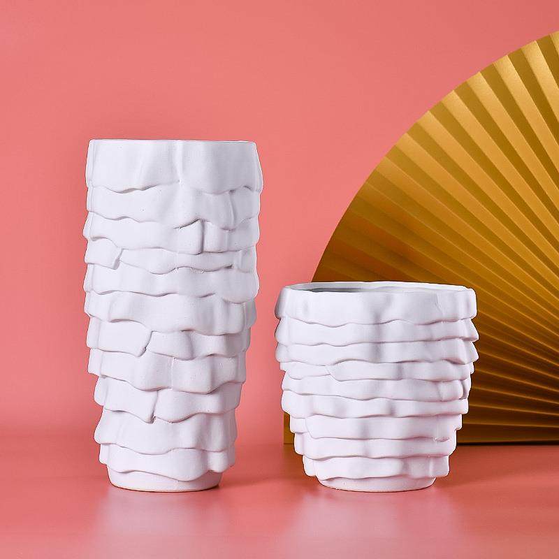 现代简约磨砂白花瓶花器家居客厅电视柜装饰品摆件创意餐桌摆件,纺织面料/辅料/配套,纺织机械配件,淘宝优惠券,粉丝福利购,淘宝优惠卷