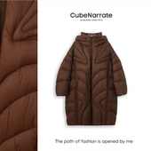 中长款 枋叙 卡布奇诺 连帽外套CN1109L023