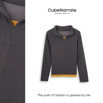 枋叙【暖冬篇章】 百搭拉链立领上衣CN115H166