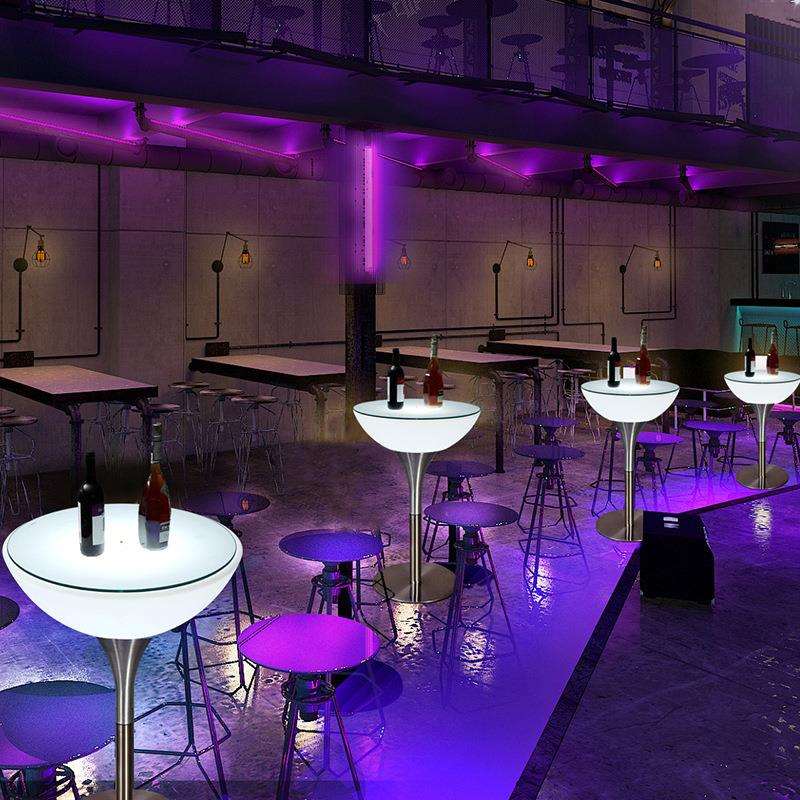 发光高脚桌酒吧桌椅清吧夜店散台户外阳台活动展会聚会鸡尾酒吧台
