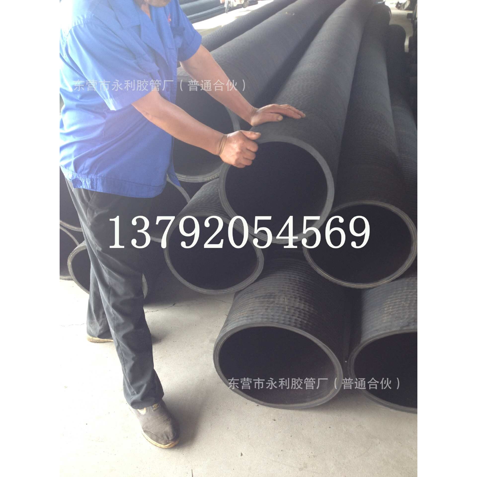 8寸吸沙胶管排泥胶管 200mm219mm橡胶钢丝波纹管 抽水胶管