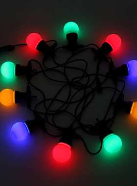 LEDG50跑马灯串户外露营氛围灯防水串灯圣诞节日装饰灯太阳能灯