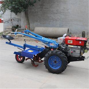 手扶拖拉机旋耕机12马力柴油电启动微耕机水旱打田硬地深翻开沟机