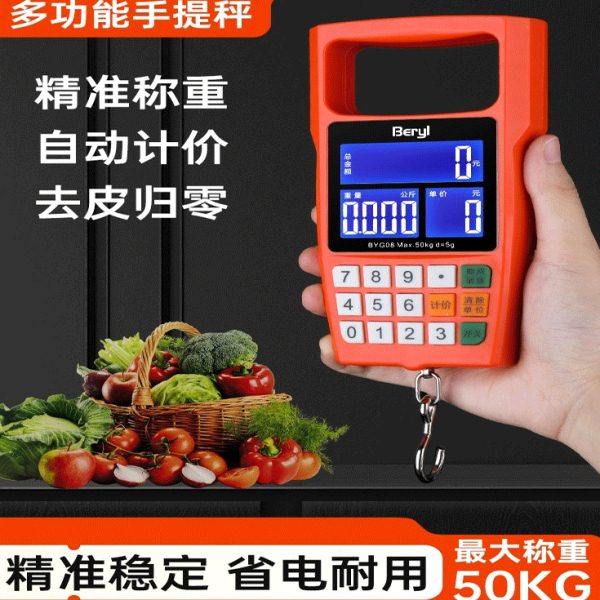 手提电子秤便携式小型高精度迷你便携称快点称买菜防欺诈手提秤