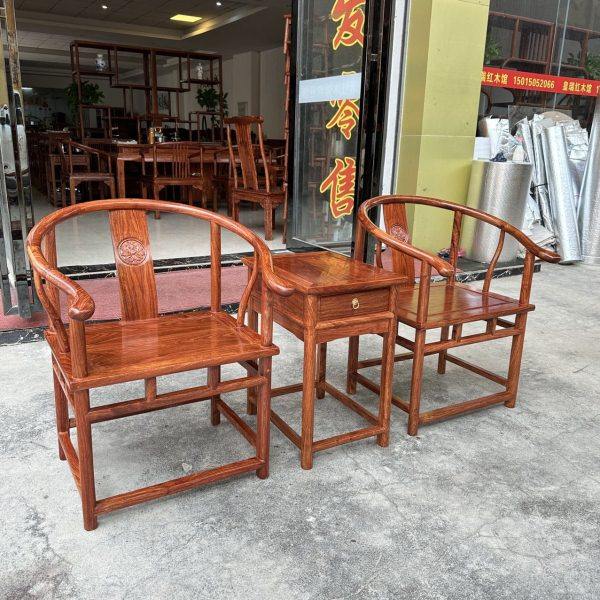 红木家具刺猬紫檀圈椅中式茶台椅花梨木主人椅三件套非洲马里料,住宅家具,圈椅,淘宝优惠券,粉丝福利购,淘宝优惠卷