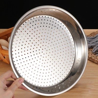 304不锈钢蒸盘家用蒸笼盘圆形平底蒸年糕盘饭盘细孔漏盘沥水盘子,厨房/烹饪用具,蒸格/蒸片/蒸架,淘宝优惠券,粉丝福利购,淘宝优惠卷