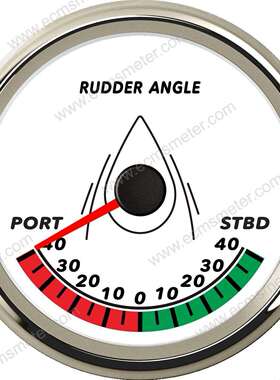 ECPC直径85MM多色背光船舵仪表显示游艇方向舵的位置指针舵角表