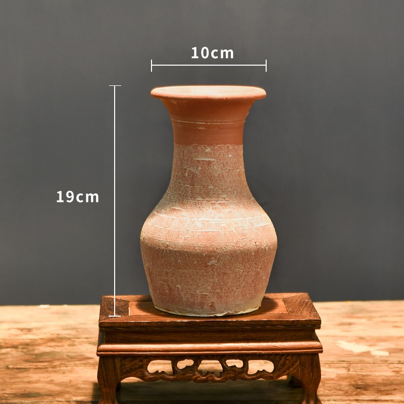 复古陶罐手工粗陶多肉花盆花瓶花器土陶罐瓦罐新中式插干花特北秦