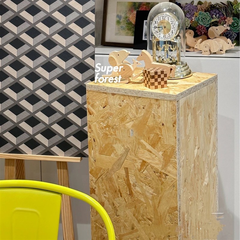 欧松板陈列箱欧松板木箱子包边处理OSB木箱 木制茶几木墩运输木箱