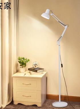 智能遥控落地灯客厅卧室调光床头LED中式台灯纹绣落地灯外贸