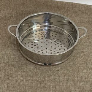 加厚304不锈钢小蒸格小电锅电煮锅蒸屉小奶锅汤锅蒸笼配件16/18cm