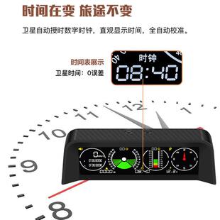 GPS车载HUD抬头显示器、海拔仪指南针、越野汽车水平坡度平衡仪