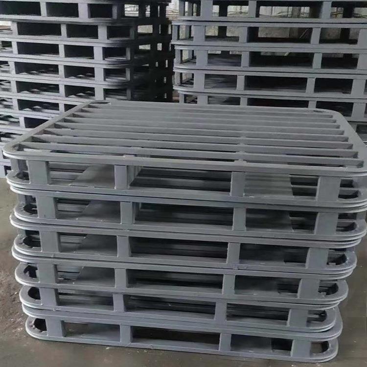 金属托盘饲料托盘川字型双面进叉半铺面板钢制垫仓板