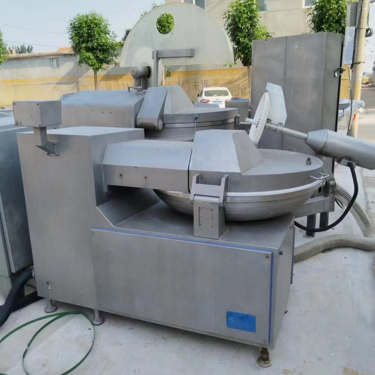大型肉制品自动出料斩拌机肉泥鱼丸高速斩切设备高速斩碎机
