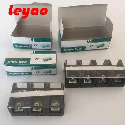 乐瑶电气TC接线端子 TC6004胶木铜 接线排 固定式端子 导轨端子
