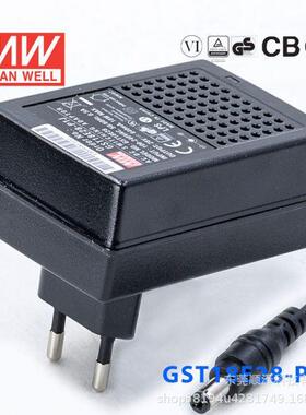 GST18E明纬P1J电源供应器18WE05/E09/E12/E15/E18/E24/E485V9V