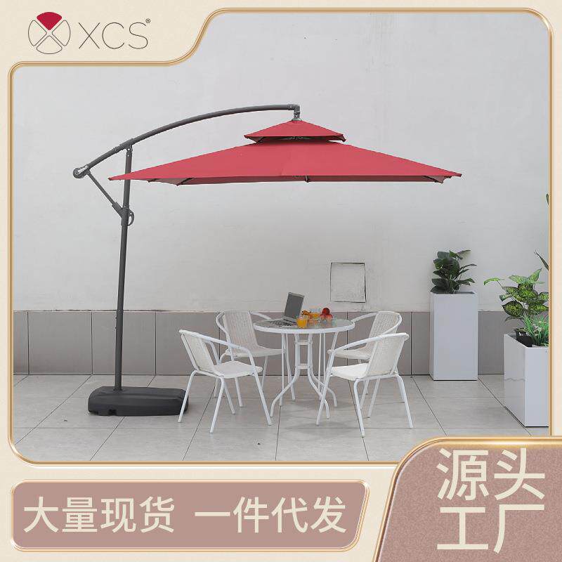带水箱方形遮阳伞庭院伞大太阳伞摆摊阳台室外岗亭罗马香蕉伞防晒