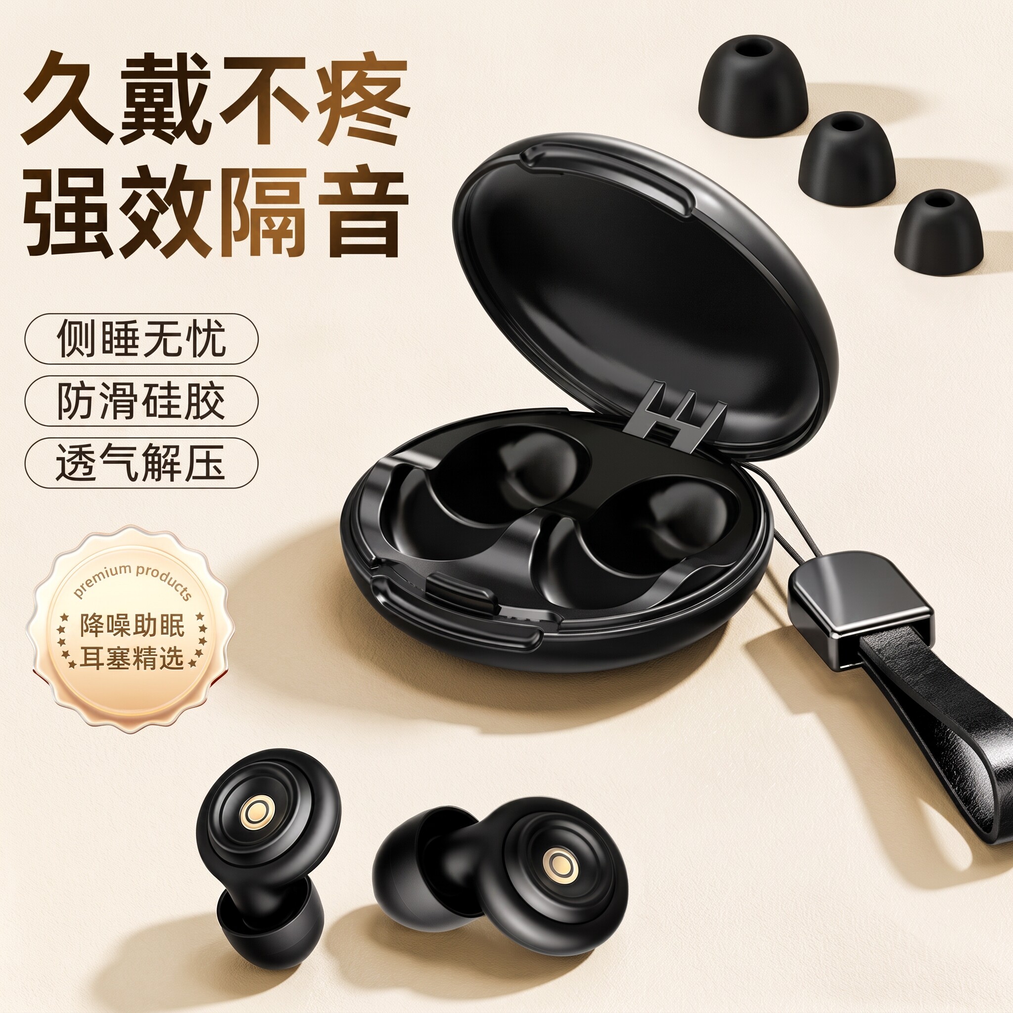 隔音耳塞睡眠睡觉专用超级隔音不伤耳朵隔音降噪防打呼噜噪声神器