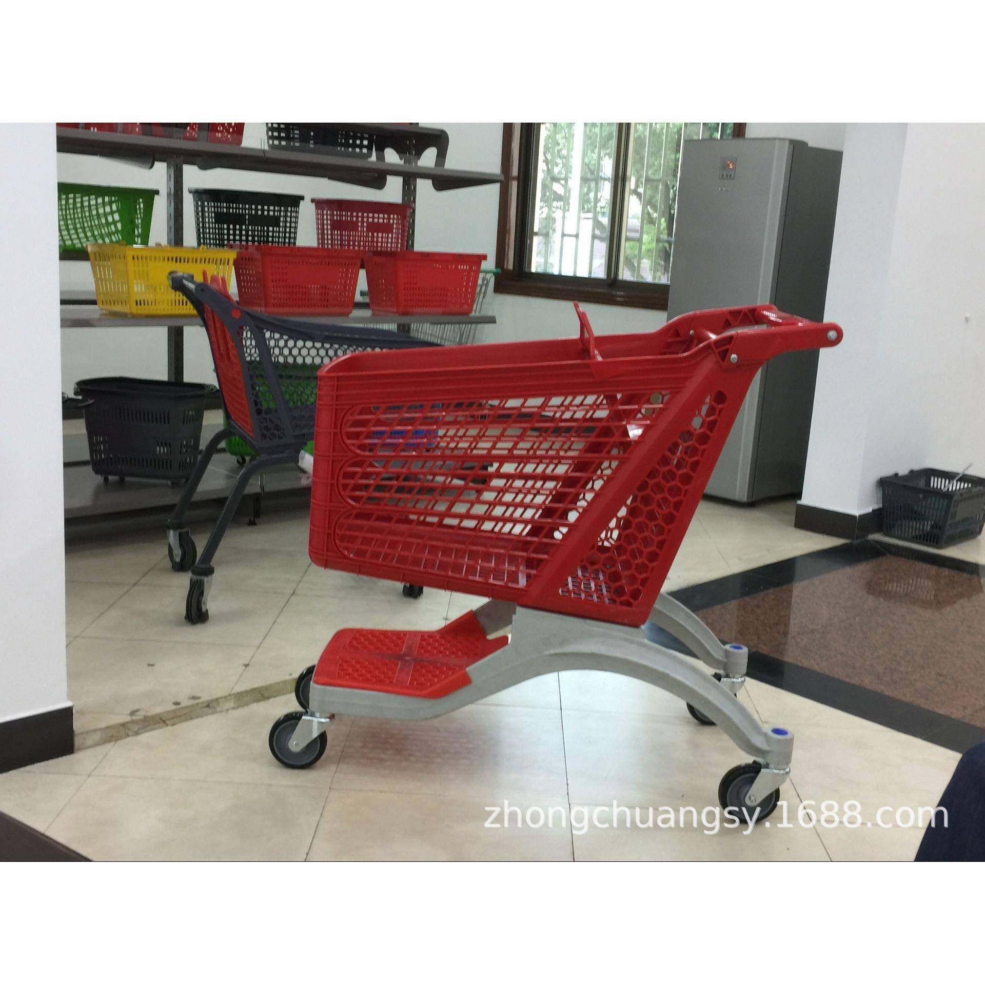 新款连锁精品超市购物车金属手推车KTV双层购物车卖场,电子元器件市场,其它元器件,淘宝优惠券,粉丝福利购,淘宝优惠卷