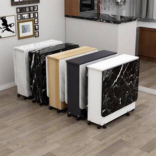 小型伸缩小餐桌可收纳移动可以折叠的桌子多功能餐枱伸缩折叠桌家