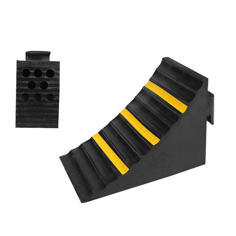 三角木汽车橡胶止退器大小货车轮胎便捷式斜坡垫挡车止滑器倒车器