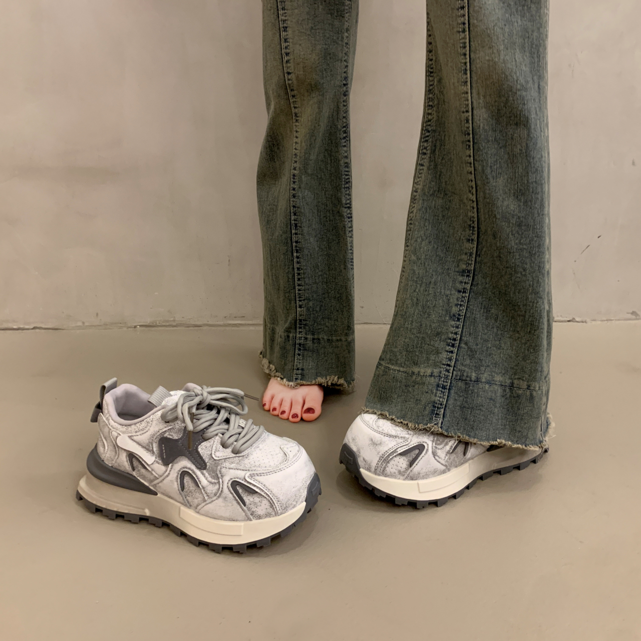 高颜值厚底增高老爹鞋休闲运动鞋