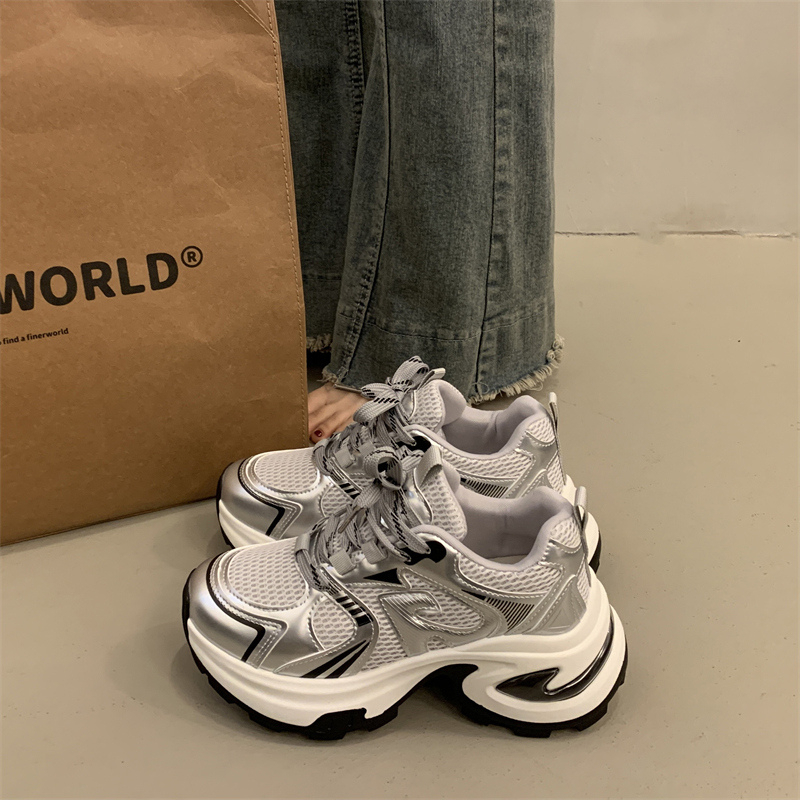 厚底百搭增高老爹鞋女休闲运动鞋