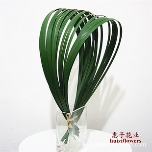仿真花假花 插花线条造型材料 仿真剑叶扁草18片细叶假花