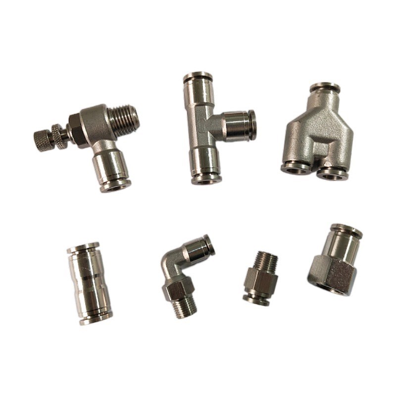 厂家定制304 316不锈钢接头PY6 PT8 SL10-02等系列金属不锈钢接头