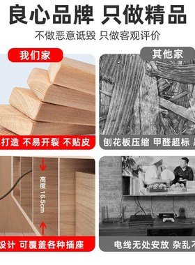 fLE岩板风简约电视柜圆形白色电视柜小户型挂墙岩板组合客厅电视