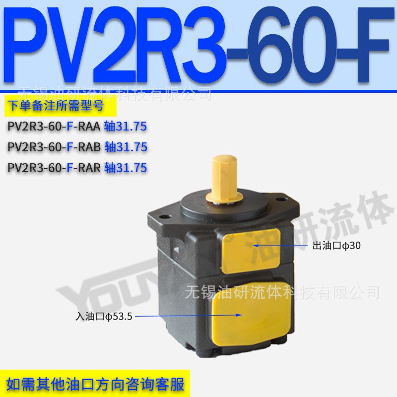 PV2R2-33 PV2R3 24 31液压12 13叶片泵PV2R1-8/10/12/14/17/19/23