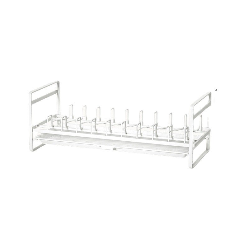 厨房柜内碗盘收纳架抽屉碗架内置碗碟沥水架盘子分隔置物架放碗架