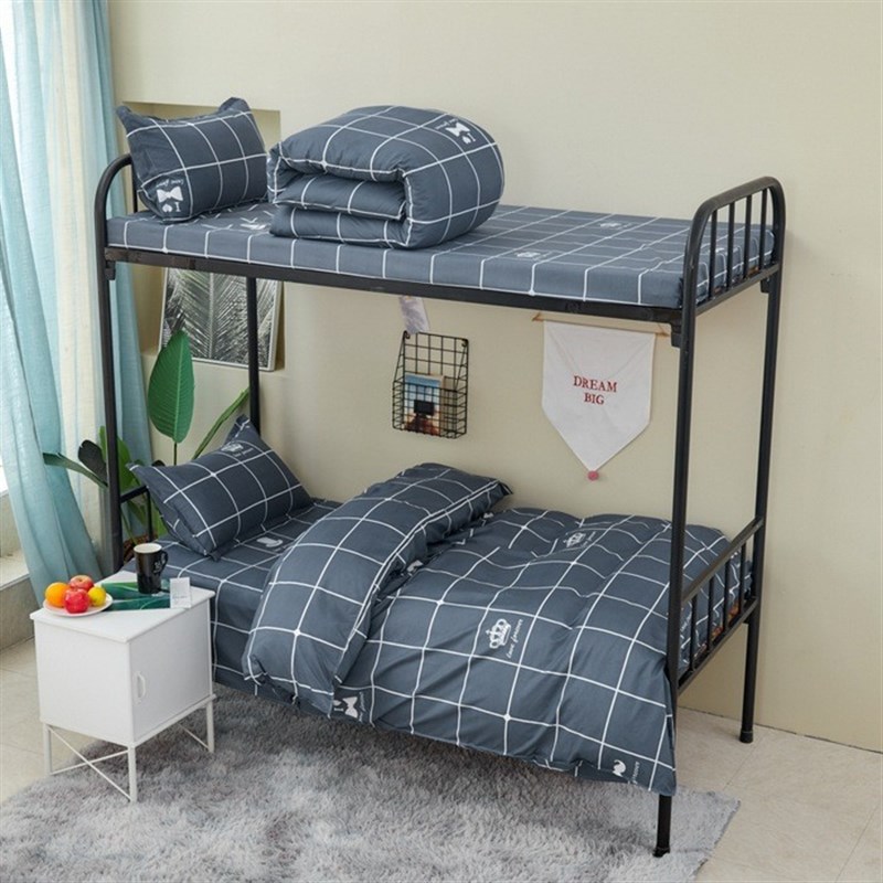 大学生宿舍床单人三件套床上用品被褥全套一整套被套被子四件套六