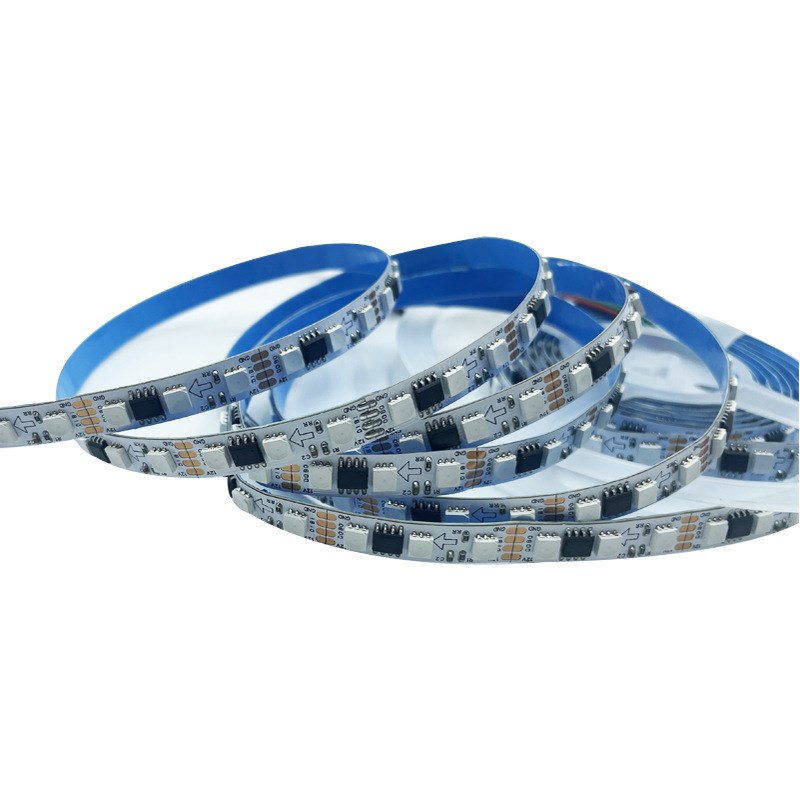 12V 2835 120灯5mm幻彩灯带跑马流水灯带三线外置2835RGB流水幻彩