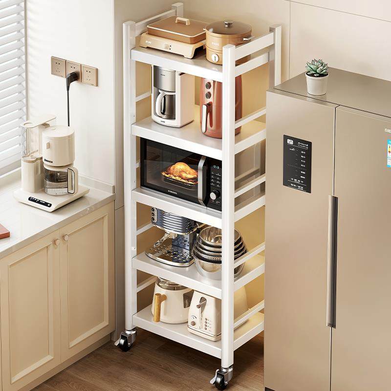 厨房置物架多层落地夹缝储物柜多功能家用微波炉烤箱收纳,电子元器件市场,其它元器件,淘宝优惠券,粉丝福利购,淘宝优惠卷
